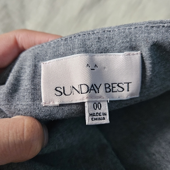 SUNDAY BEST Hartley Skirt Grey Tulip Skater Skirt 00 Artizia - Picture 8 of 8